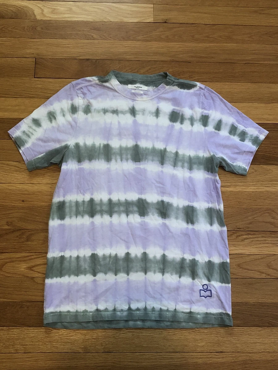 Isabel Etoile Marant T Tee Shirt Crew Neck Short Sleeve Dena Lilac Tie Dye XS