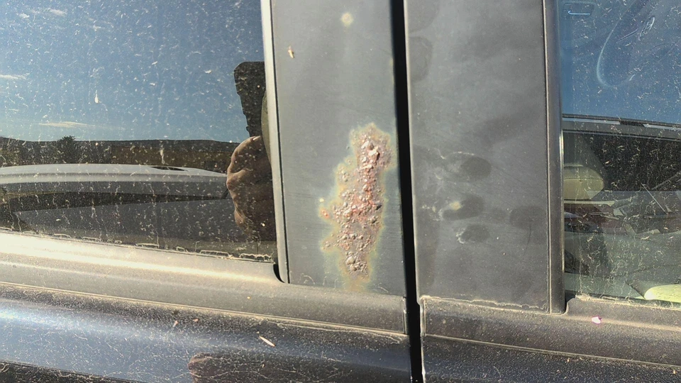 05 TOYOTA HIGHLANDER Rear Door Passengerblack=202 Rust On Upper Pillar Foto 2 de 3