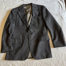 Polo University Club Ralph Lauren Sport Coat Men 38R Dark Gray 100 Wool USA