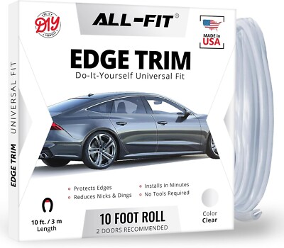 ALL-FIT Car Door Edge Protector Guard from Scratches & Dings U-Shaped (CLEAR)
