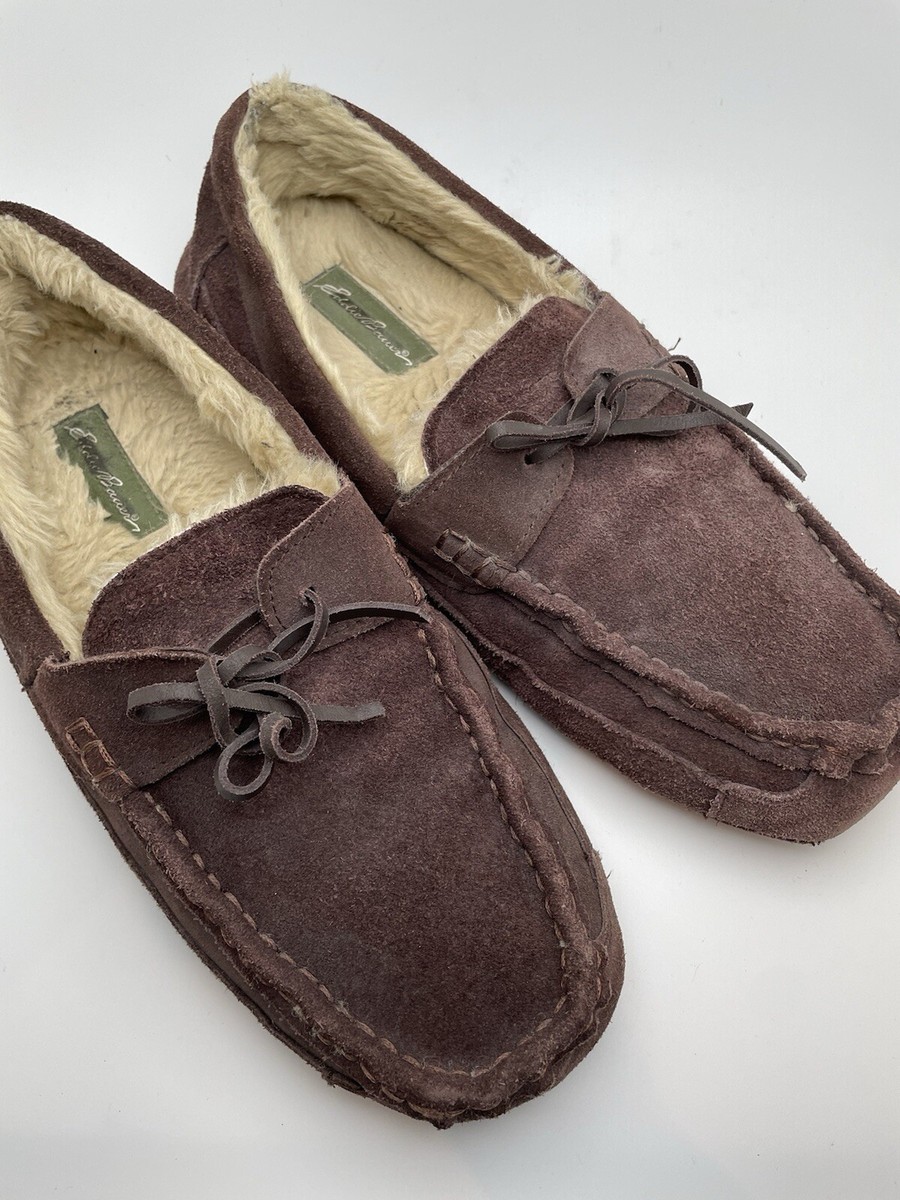 Eddie Bauer Slippers Shoes Mens Size 10 Edison Faux Fur Lined