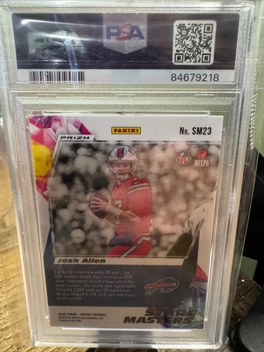 PSA 10 2020 Panini Mosaic Stare Masters Mosaic #SM23 MVP Josh Allen - Picture 8 of 8