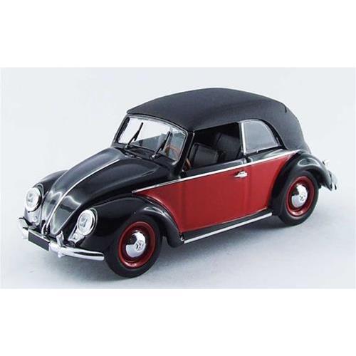 Rio VW CABRIO KARMANN 1949 BLACK/RED 1:43