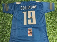 KENNY GOLLADAY AUTOGRAPHED DETROIT LIONS B JERSEY JSA