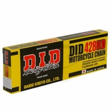 DID CHAIN STD 428HD/124 CHAIN AND CLIP FOR SUZUKI 125 GN R 1997-1999