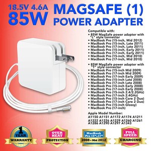 85w Adapter Charger A1172 A1222 For Apple Macbook Pro 13 15 17 Ac Power Cord Ebay