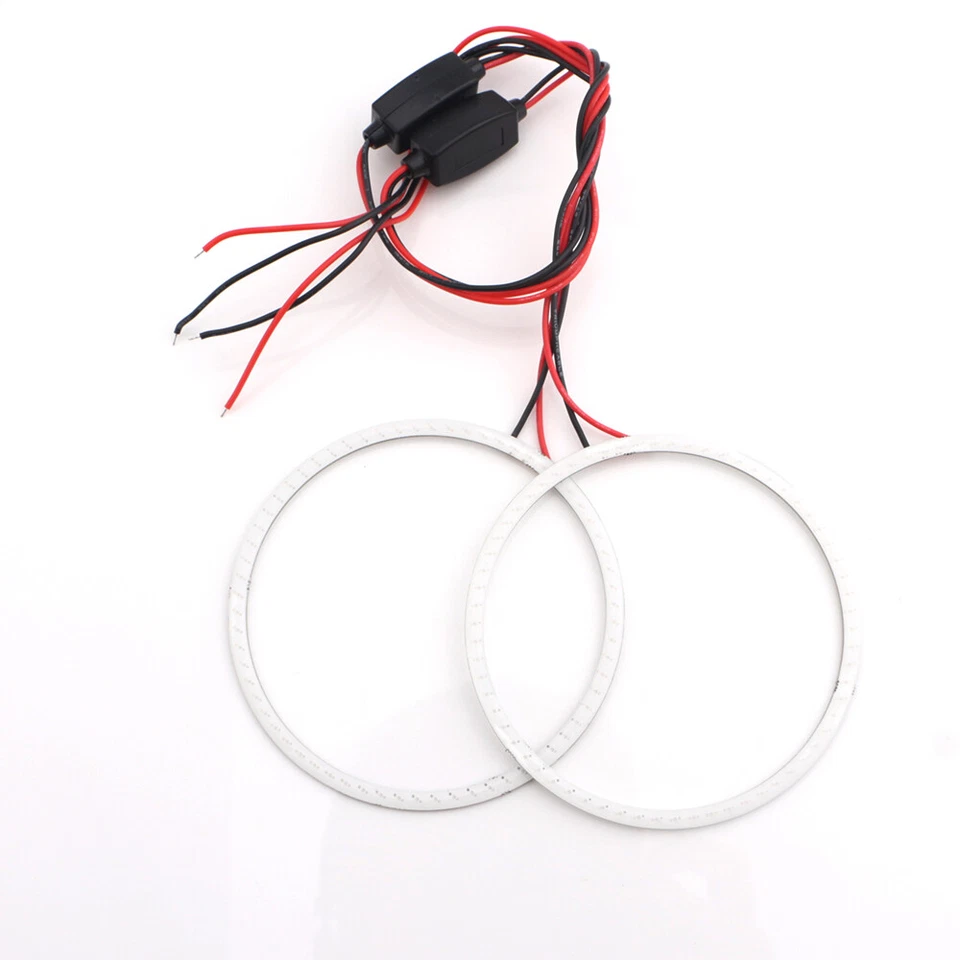 2Pcs 12V 24V COB LED Halo Ring Angel Eyes 60mm 70mm 80mm 90mm 100mm 110mm 120mm - Image 4 of 4