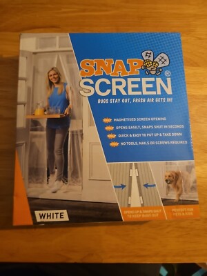JML Snap Screen magnetisiertes Netz Anti Bug Türvorhang - weiß