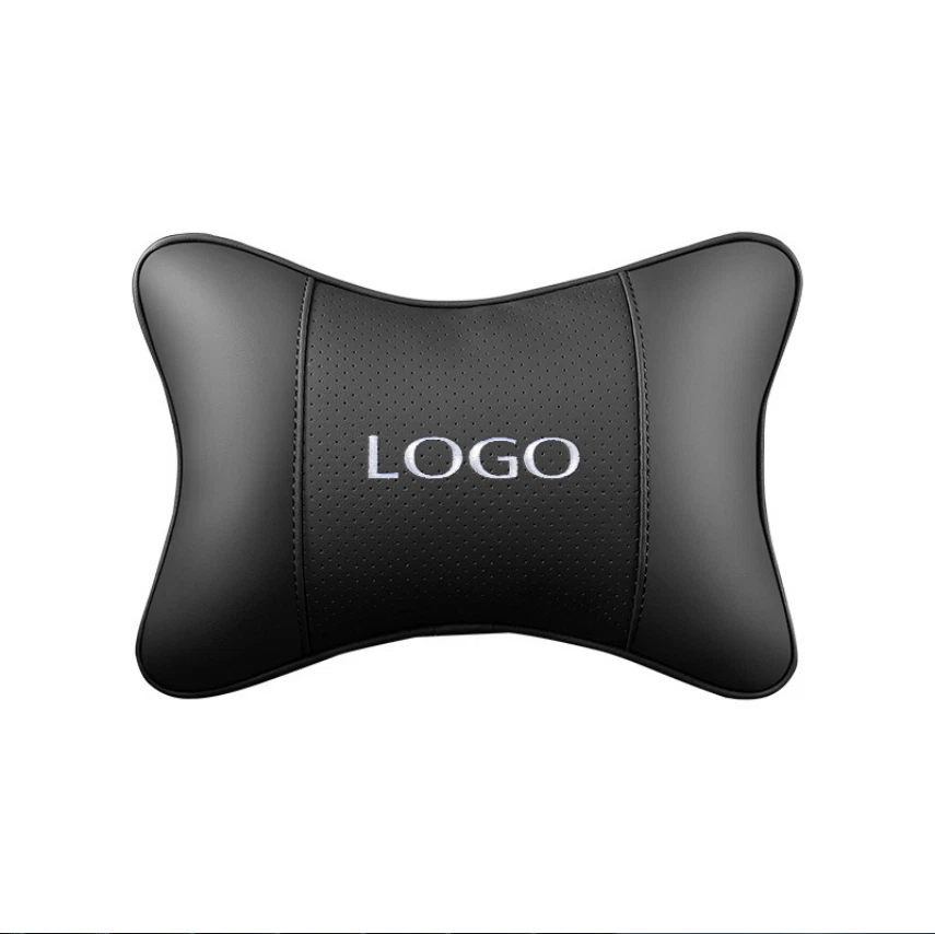 For Subaru Car Seat Headrest Neck Cushion Pillow Neck Supportor Leather Breathe Foto 4 de 4