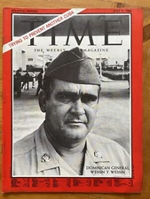 Time Magazine 1965 Dominican General Wessin Cuba Elvis Presley Great Ad NO LABEL