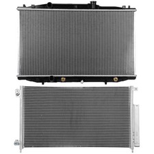 Radiator&Condenser Cooling Kit For 2003-07 Honda Accord  LX/EX Sedan 4-Door 2.4L