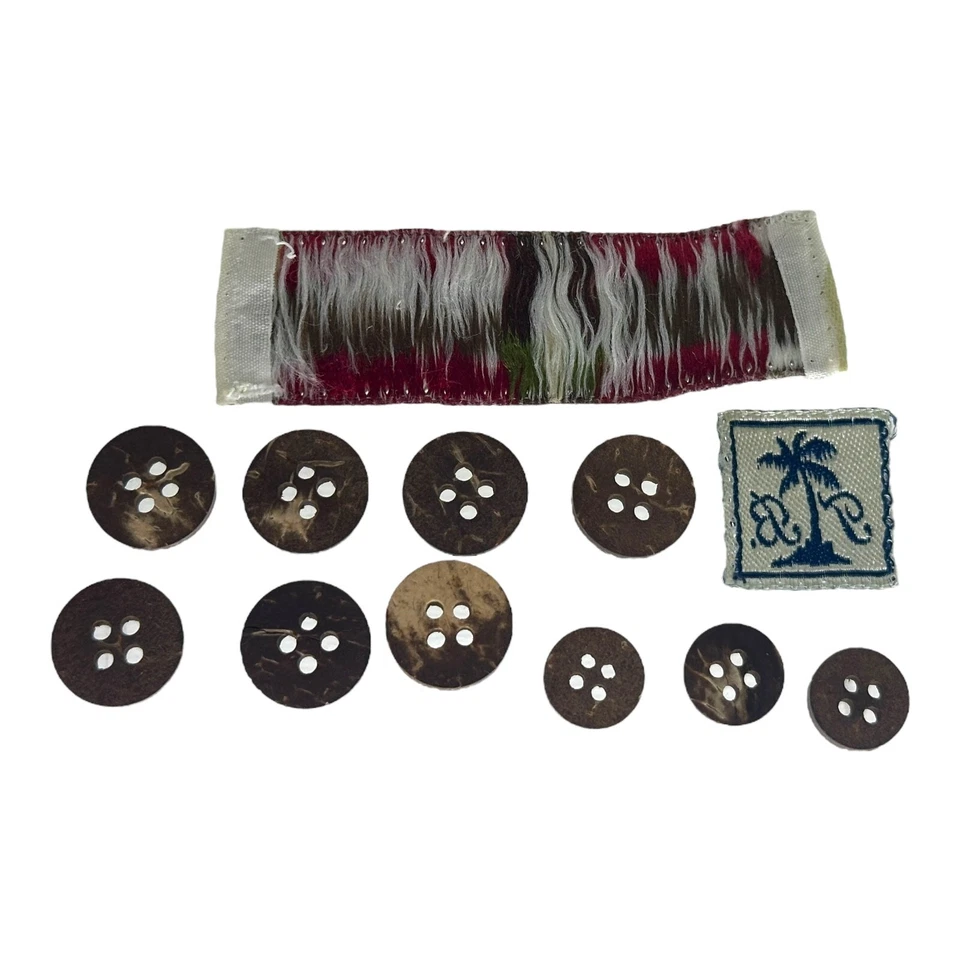 Tommy Bahama Hawaiian Shirt Set of 10 Coconut Shell Replacement Buttons - Image 2 of 2