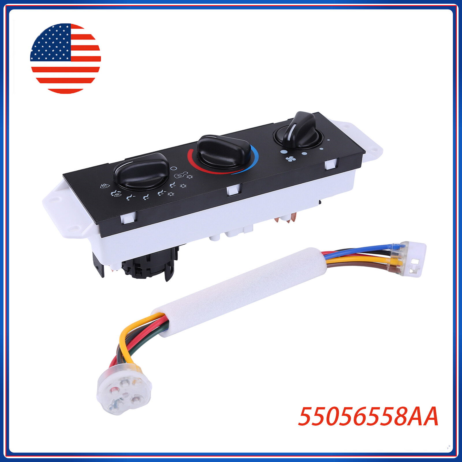 55056558AA FOR 2005-2006 JEEP WRANGLER AC HEATER CLIMATE CONTROL UNIT PARTS