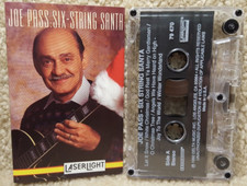 Vintage 1992 Cassette Tape Joe Pass Six String Santa LaserLight Delta Music Inc