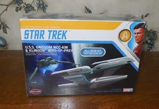 Star Trek USS Grissom NCC-638 & Klingon Bird-Of-Prey Polar Lights Model Kit NEW!