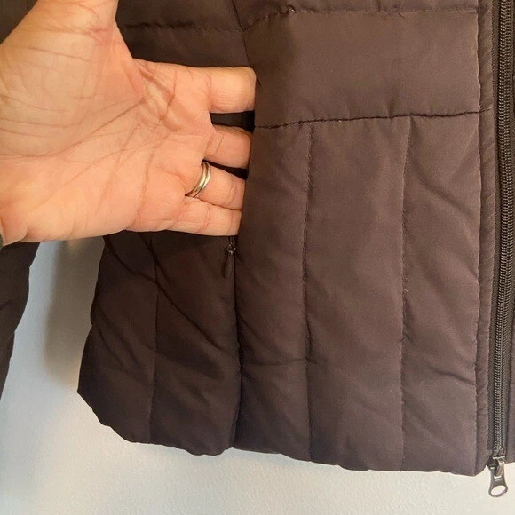 Женская стеганая упаковочная куртка Kenneth Cole Reaction размер M коричневая пуховик имитация - Изображение 3 из 4