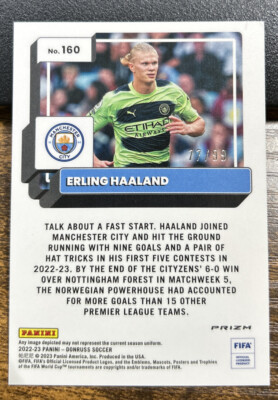 Erling Haaland 2022-23 Panini Donruss Optic Purple Ice #/99 Man
