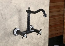 Oil Rubbed Brass 2 Hole Basin Faucet Kitchen Bathroom Basin Swivel Tap 2nf328