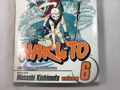 Naruto Volume 6 Shonen Jump Graphic Novel Masashi Kishimoto Soft