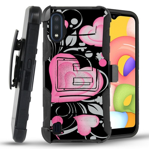 Hybrid Dual Layer Hard Case+Holster Clip Cover for Samsung Galaxy A01 A015 - 第 23/49 張圖片