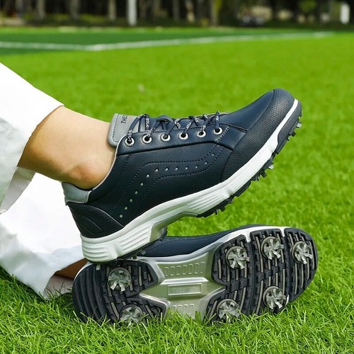 Wasserdichte Golfschuhe Herren Bequem Golf Sneaker Anti Rutsch Wanderschuhe - Bild 6 von 24