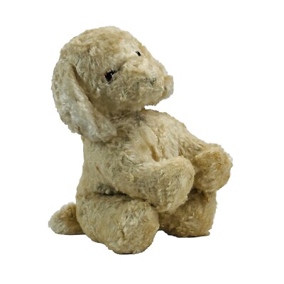 Chad Valley Hund Stofftier Mid Century L17cm