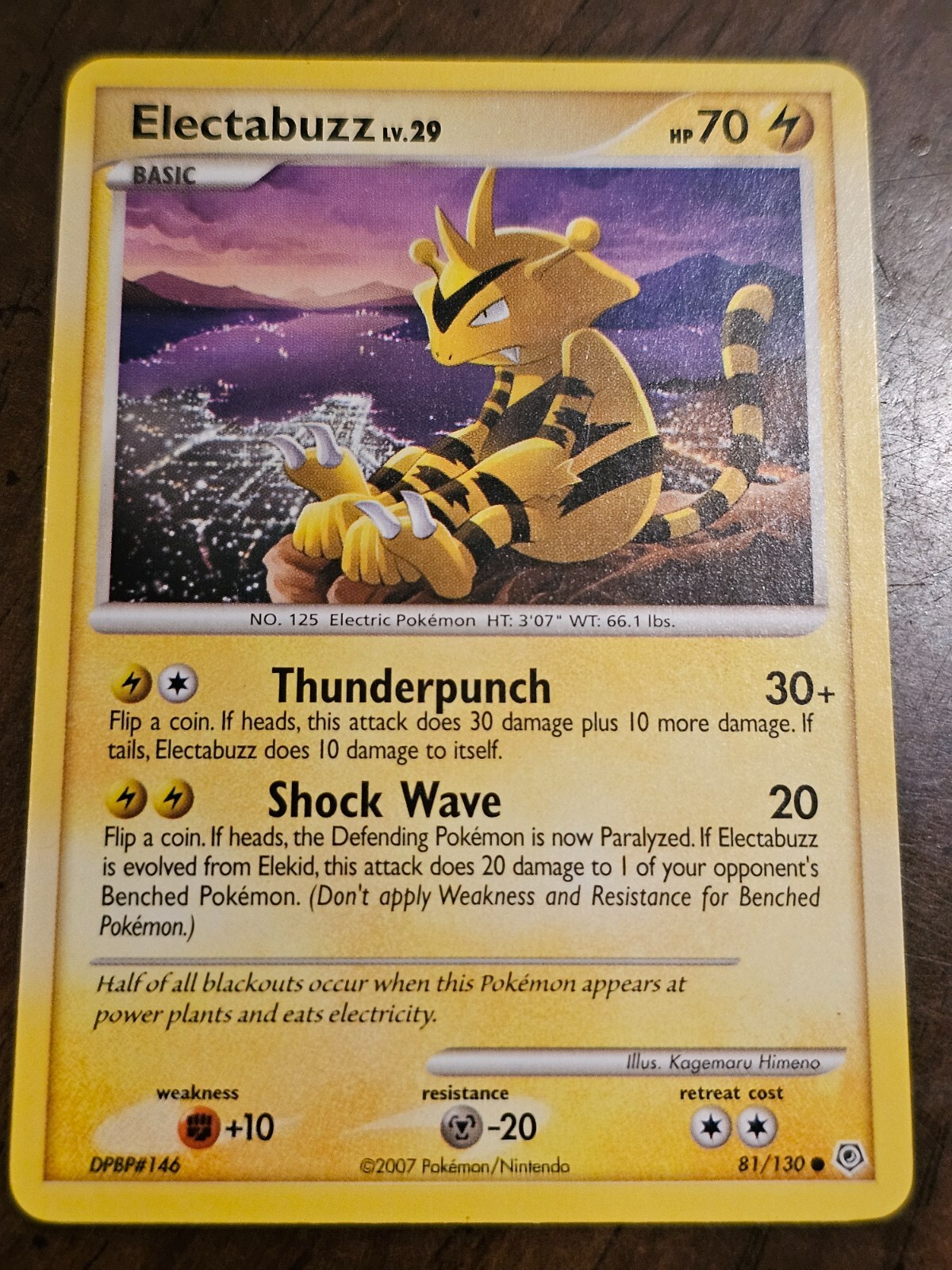 Electabuzz 81/130 Common Pokemon Diamond & Pearl