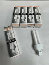 "5" UNUSED Sylvania Dulux D 13 Watt Compact Fluorescent Bulb A5