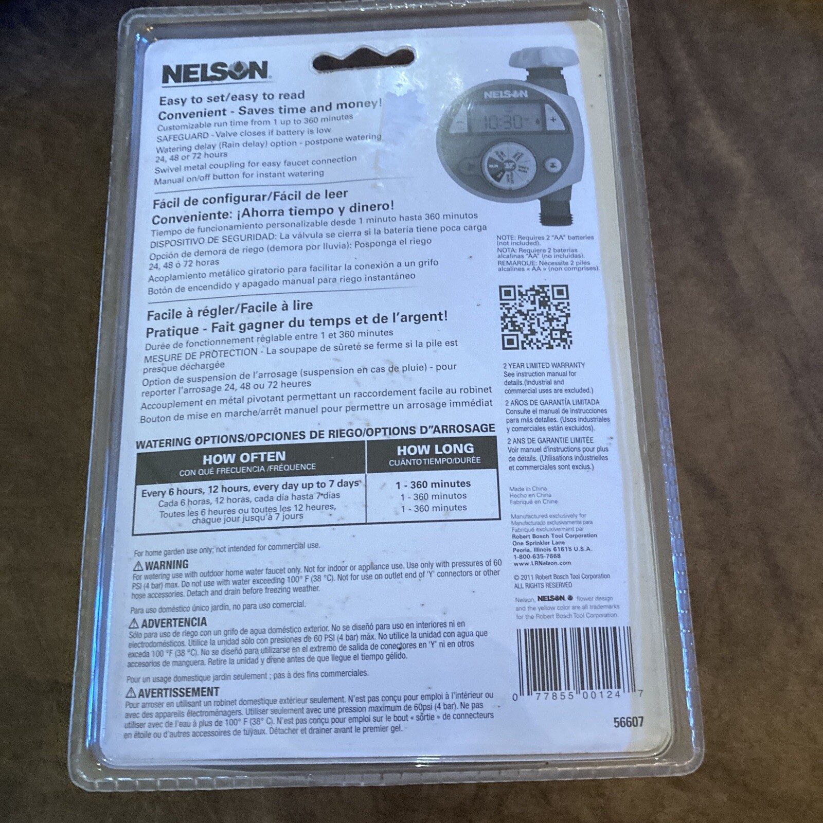 Nelson Electronic Water Timer Single Outlet 8566741002 Nelson 856674
