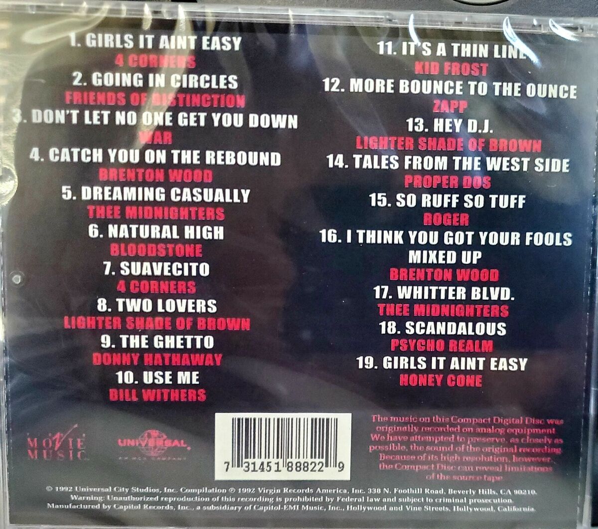Mi Vida Loca (My Crazy Life) Soundtrack CD Chicano Lowrider Mi Vida Loca (My Crazy Life) Soundtrack CD Chicano Lowrider