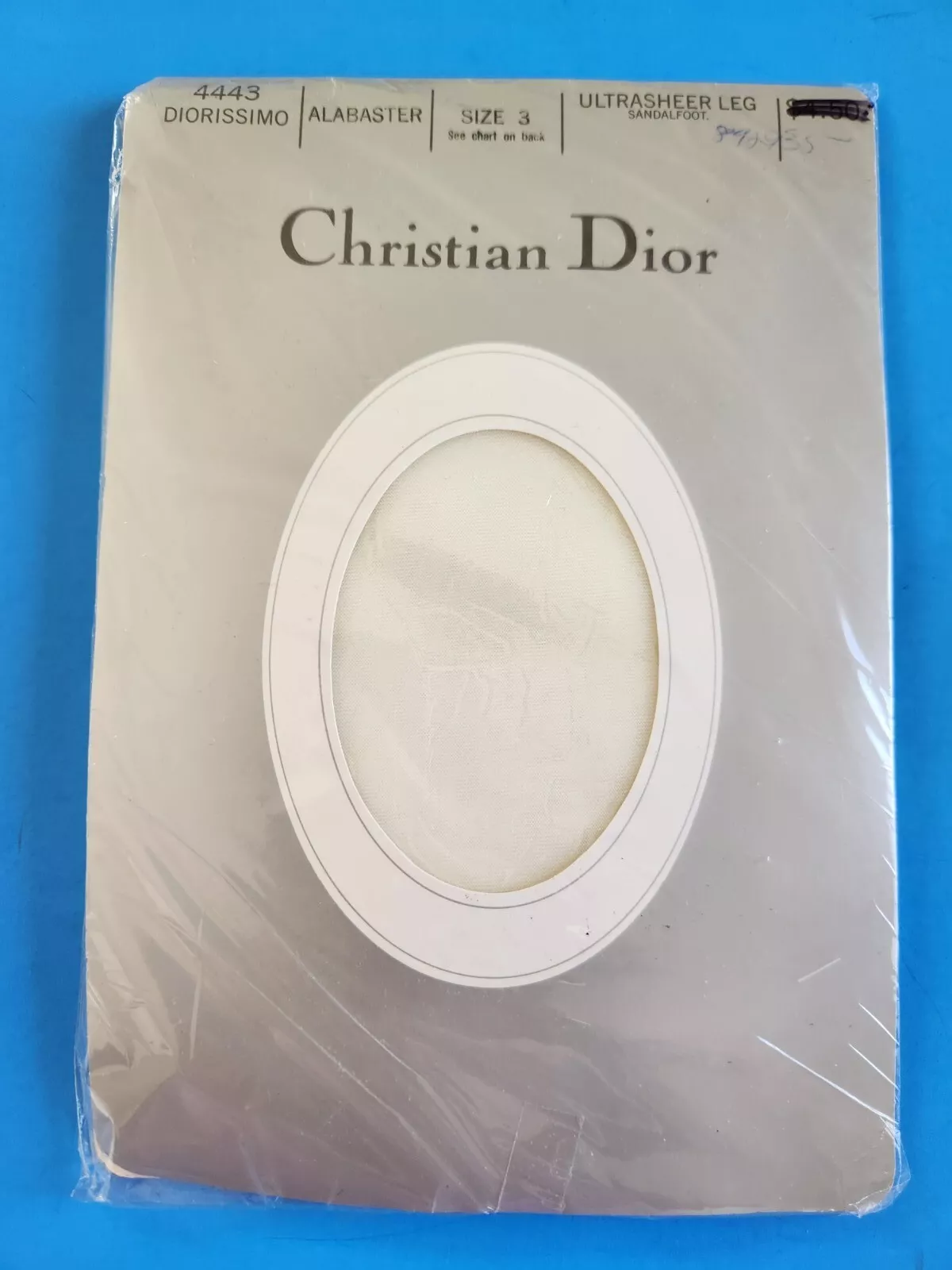 Pantalon pied sandale vintage Christian Dior Diorissimo albâtre ultrasheer taille 3