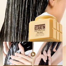 1Pcs Deep Conditioning Hair Mask Smoothing Hair Keratin Polypeptide Hair Mask