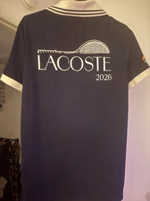 Lacoste Miami Open 2026 Logo Polo Shirt Navy/White Short Sleeve Woman S