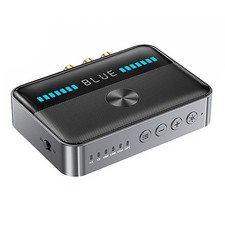Black Bluetooth 5.3 NFC Transmitter Receiver Audio Adapter For TV Home Stereos