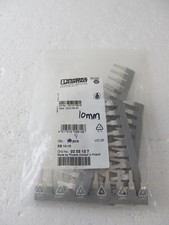 QTY=8 0203137 Phoenix Contact, Insertion bridge, pitch: 10 mm, 10 pos NEW