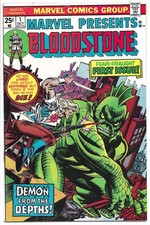 MARVEL PRESENTS #1 FN+ 6.5 BRONZE AGE MARVEL! BLOODSTONE! DEMON FROM THE DEPTHS!