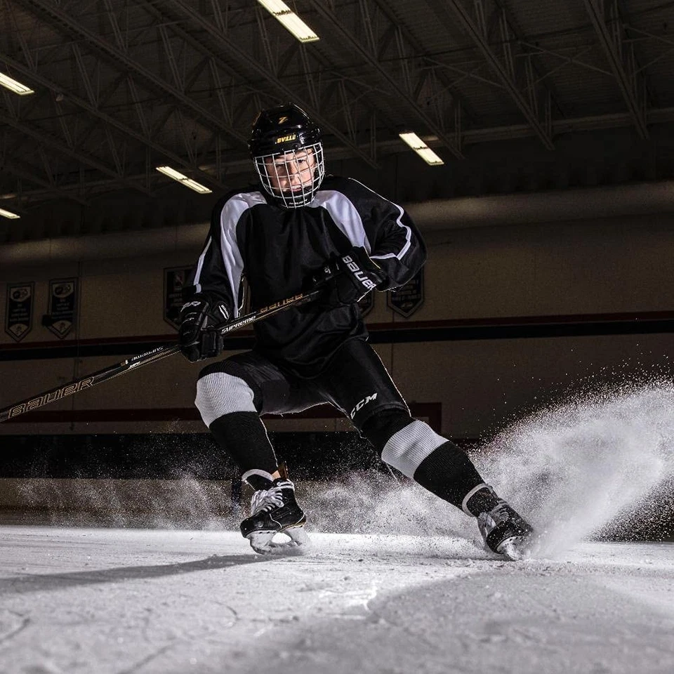 Pantalón de hockey de compresión para niño con copa BioFlex negro M Foto 2 de 4