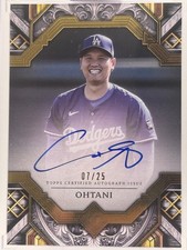 2025 Topps Transcendent Collection Shohei Ohtani Auto /25 Dodgers #TAC-SHO