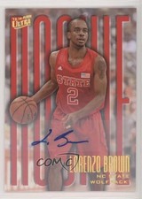 2013-14 Fleer Retro 1995-96 Ultra Auto Lorenzo Brown #218 Auto 3u4