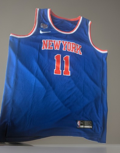 Jalen Brunson NBA Finals Jersey New York Knicks BLUE NWOT Nike Swingman 4xl 