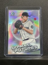 2021 Bowman Chrome Emerson Hancock #FMF-5 40-Man Futures Seattle Mariners