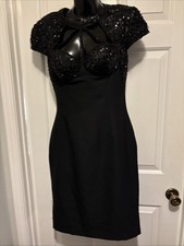 Oscar de la Renta Vintage Size 8-10 Cocktail Dress With Sequins And Beads!