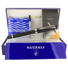 PENNA STILOGRAFICA WATERMAN LIAISON COBRA PATTERN 1996 CON FINITURE ARGENTO 18K FINE NUOVA CON SCATOLA