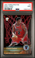 2001 Topps Pristine EDDY CURRY RC Refractor /750 PSA 9 MINT POP 5 Uncommon