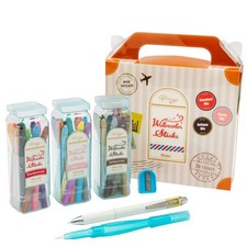 Pentel Watercolor Stick 36 Color Set Full Core Colored Pencils Brush Japan