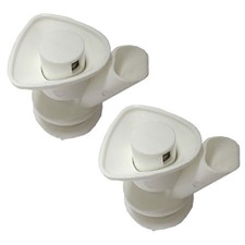 Durable Spigot Button Type Spout Grommet Tap White Outdoor Plastic