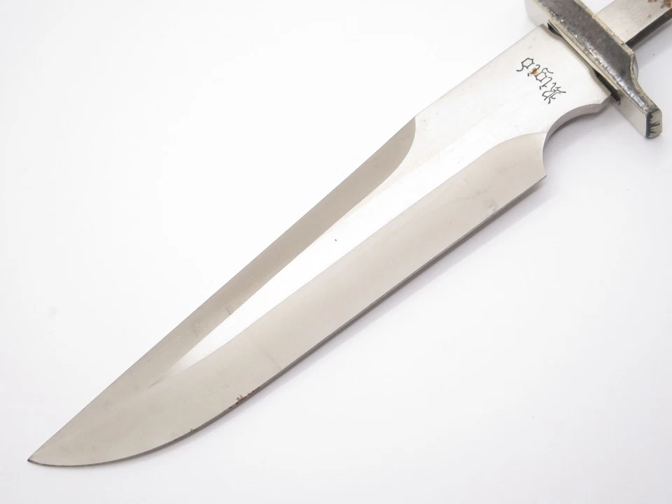 Cuchillo fijo Bowie de colección rígido RG-45 Seki Japón Tak Fukuta para hacer 7,5" hoja en blanco Foto 3 de 4