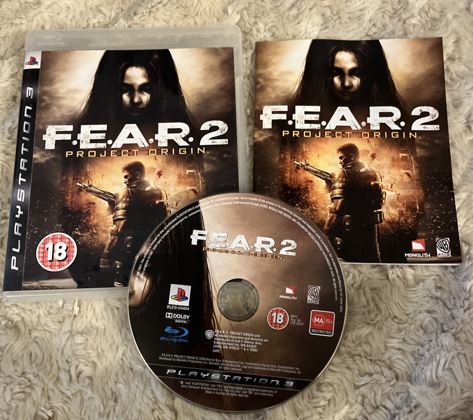 PS3 F.E.A.R 2 Fear 2 Project Origin