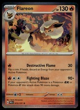 Pokemon: SV: Prismatic Evolutions Flareon #013/131 Rare,Holo .P2N
