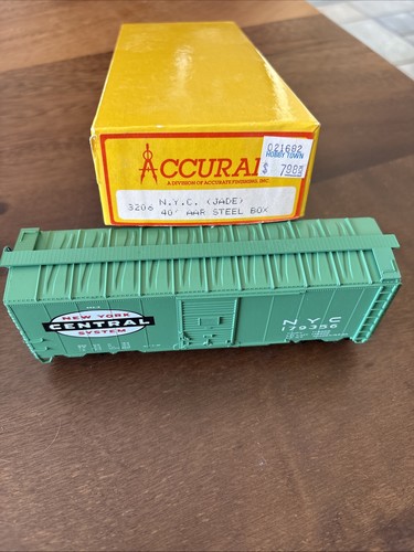 ACCURAIL HO "N.Y.C." (JADE) 40' AAR STEEL BOXCAR #179356 NUEVO | Zustand: New